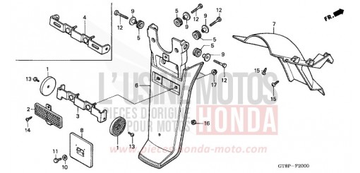 GARDE-BOUE ARRIERE PK50MP de 1993